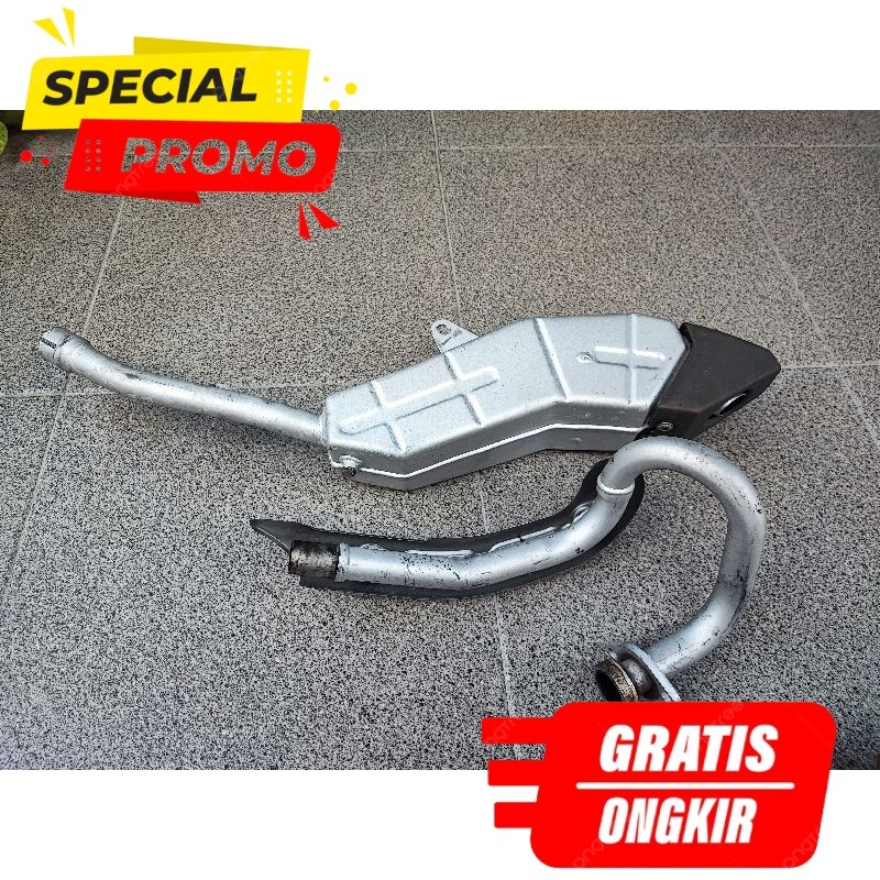 Knalpot KLX 140 Original Standar Copotan Motor Mulus untuk Kawasaki KLX 140