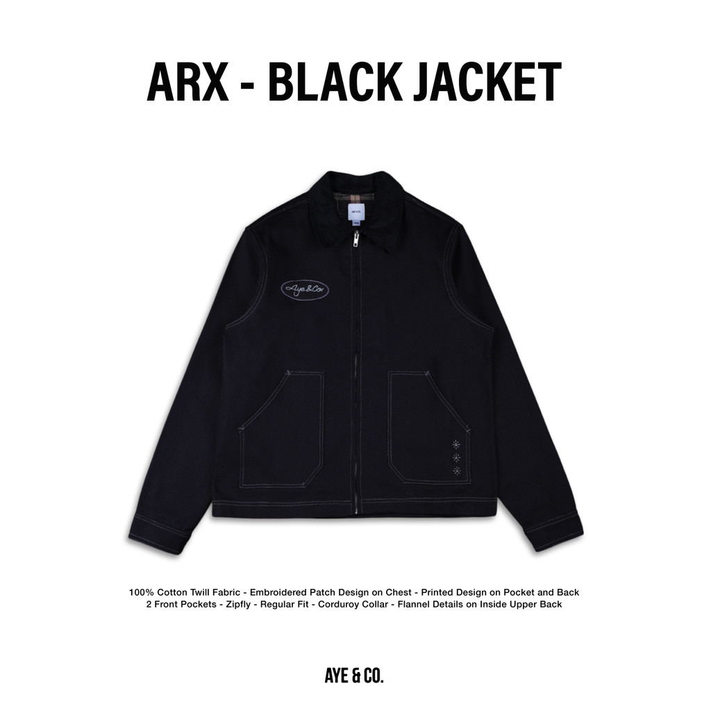 AYE & CO - Arx Black Work Jacket