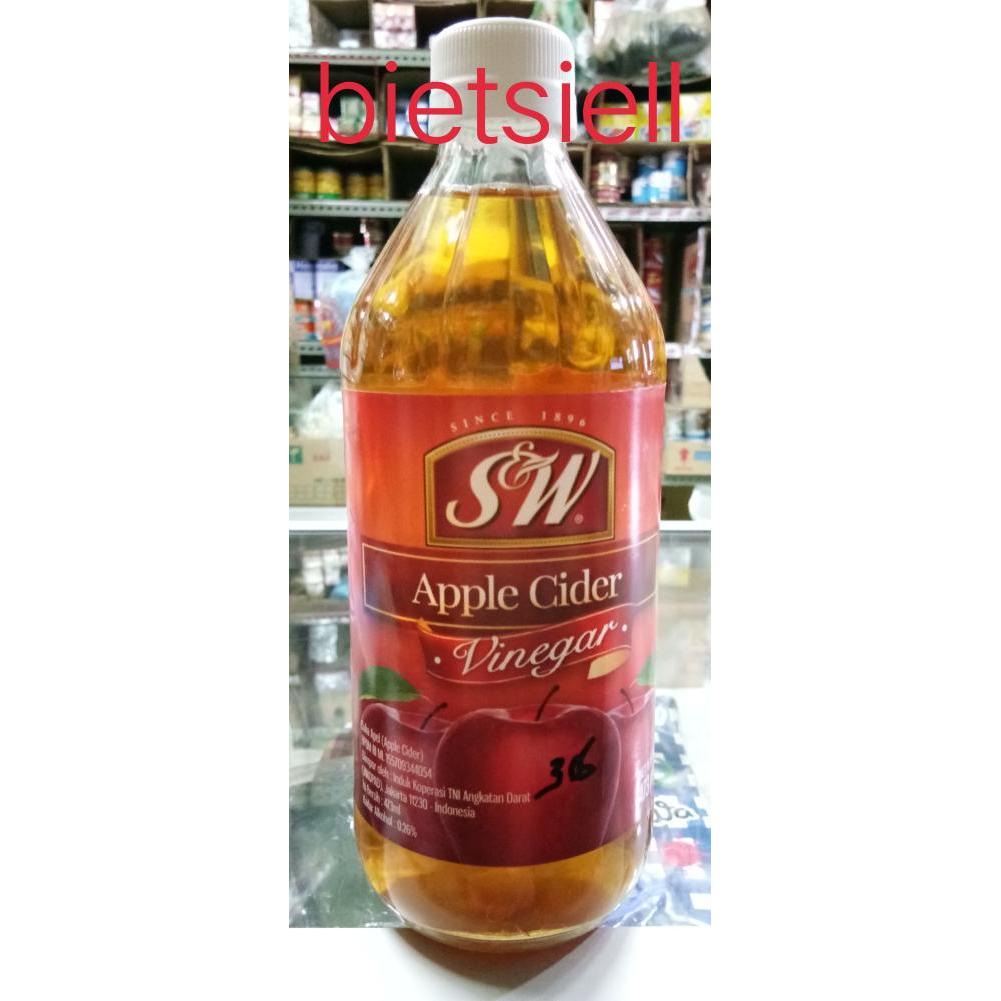 sw apple cider vinegar/cuka apel 473 ml (gojek/grab) - bubble
