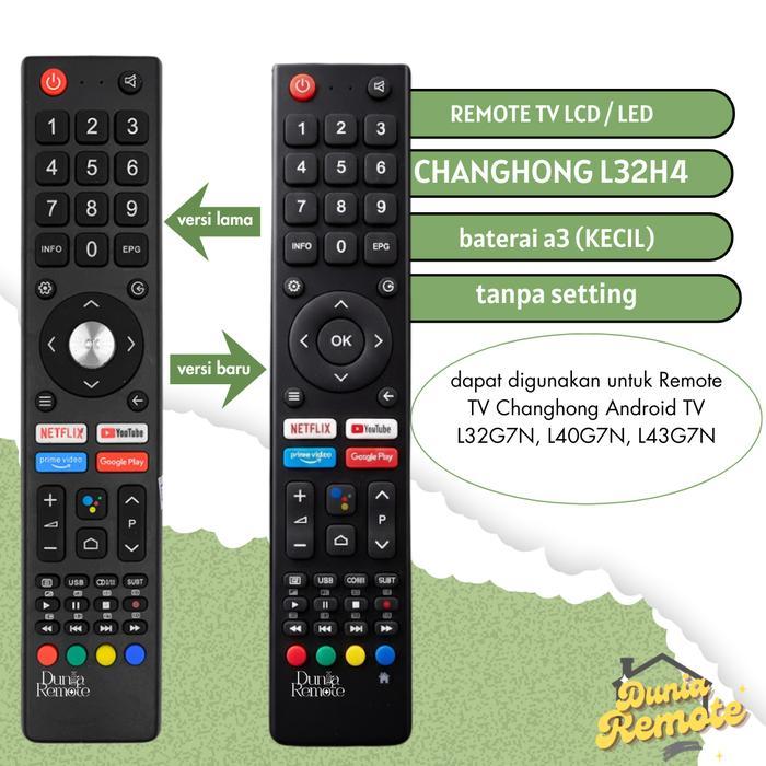Remote TV PENGGANTI Changhong Android TV  L32H7 L32G7N / Remot Smart TV Changhong l32H4