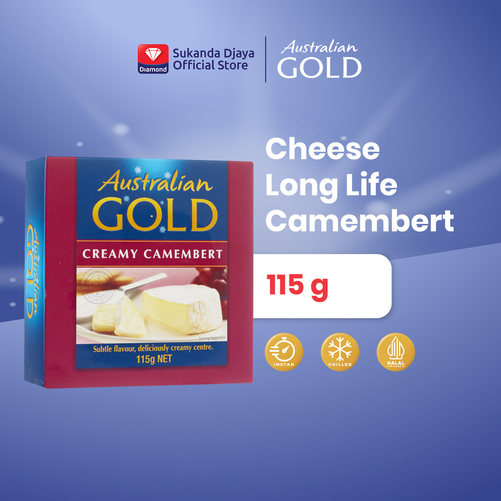 Australian Gold Keju Cheese Long Life Camembert 115 Gr