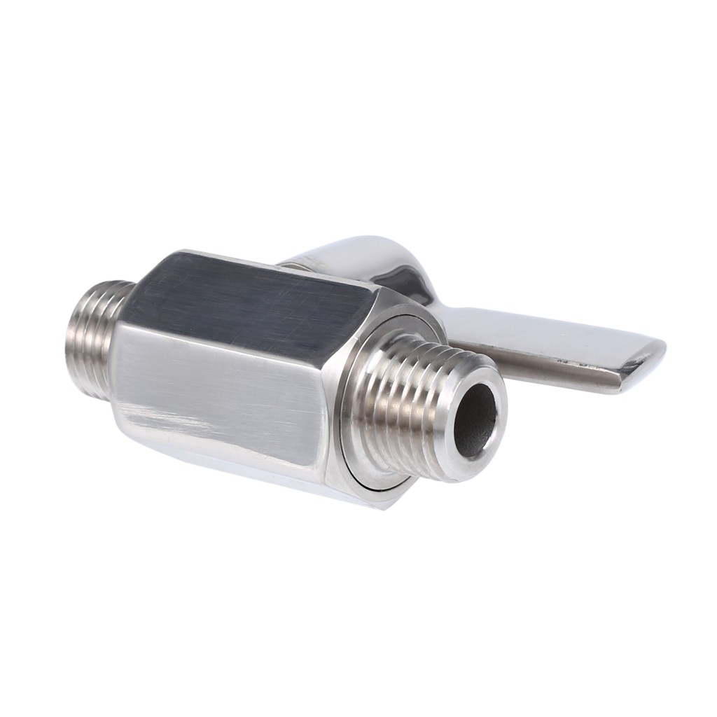 316 Stainless Ball Valve  14 Inch NPT Thread Male Small Mini Ball Valve (14Inch Male&Male)AA70