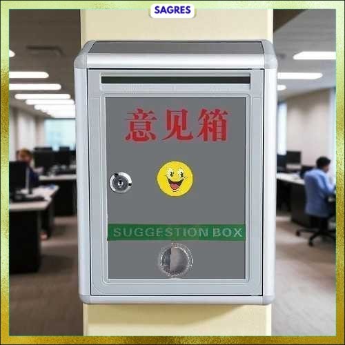 Kotak Saran Dinding Minimalis Suggestion Box Aluminium Alloy - BO302