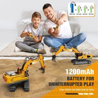 2.4Ghz RC Excavator Paduan Mainan RC RC Truk Truk 11 Saluran Excavator - 9CHTrackTractor