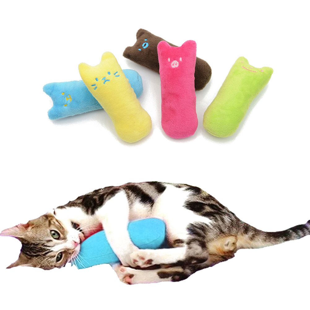 Cat Scrating Pillow Sky Blue Premium Soft Comfortable ew Teeth Grind Catnip Pet ewing Companion
