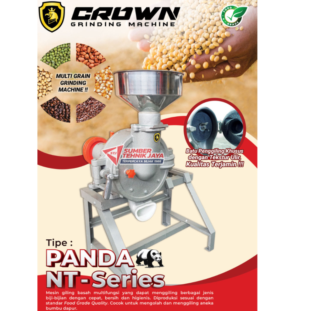 Mesin Giling Tahu 8" PANDA NT-200 / Mesin giling tahu kedelai kacang 8 inch PANDA
