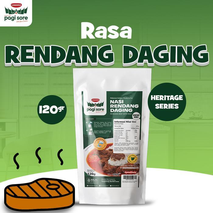 PROMO  SPESIAL LANANA Pagi Sore - Nasi Lauk Instan Daging Rendang / Daging Cincang / AYAM KARI / AYA