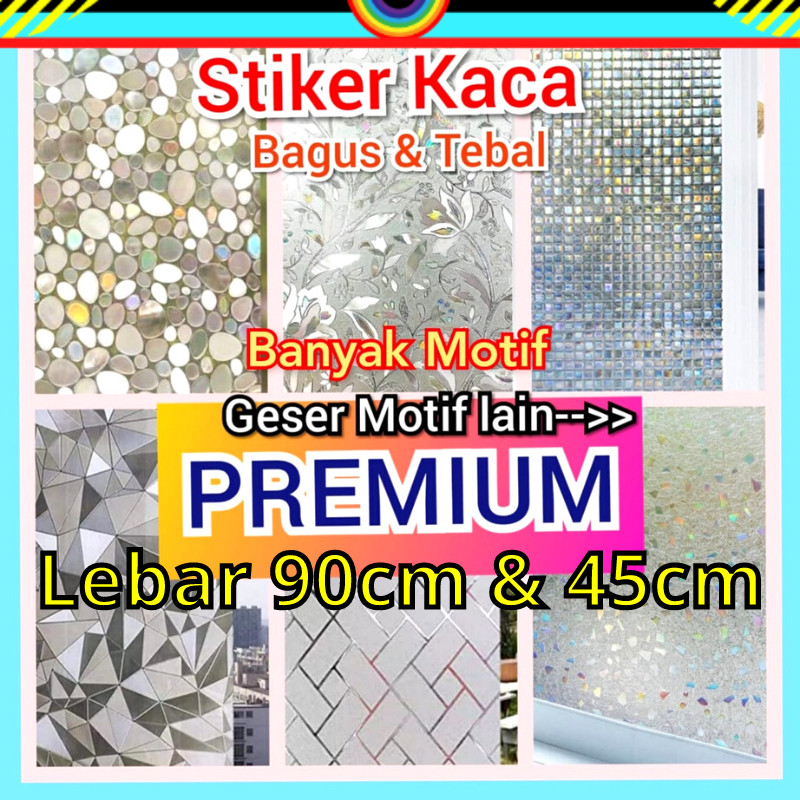 MULYO - STIKER STICKER KACA HOLOGRAM SUNBLAST SANBLAST WALLPAPER WALL WALLPEPER FILM SETIKER GLASS C