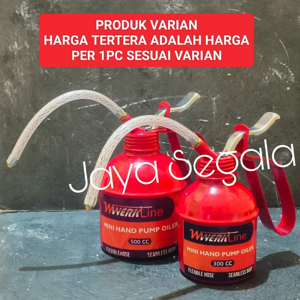 Oli can Olican Oil can 300cc dan 500cc pompa oli Kaleng tebal tabung 300 ml / 500 ml Pump oil JS