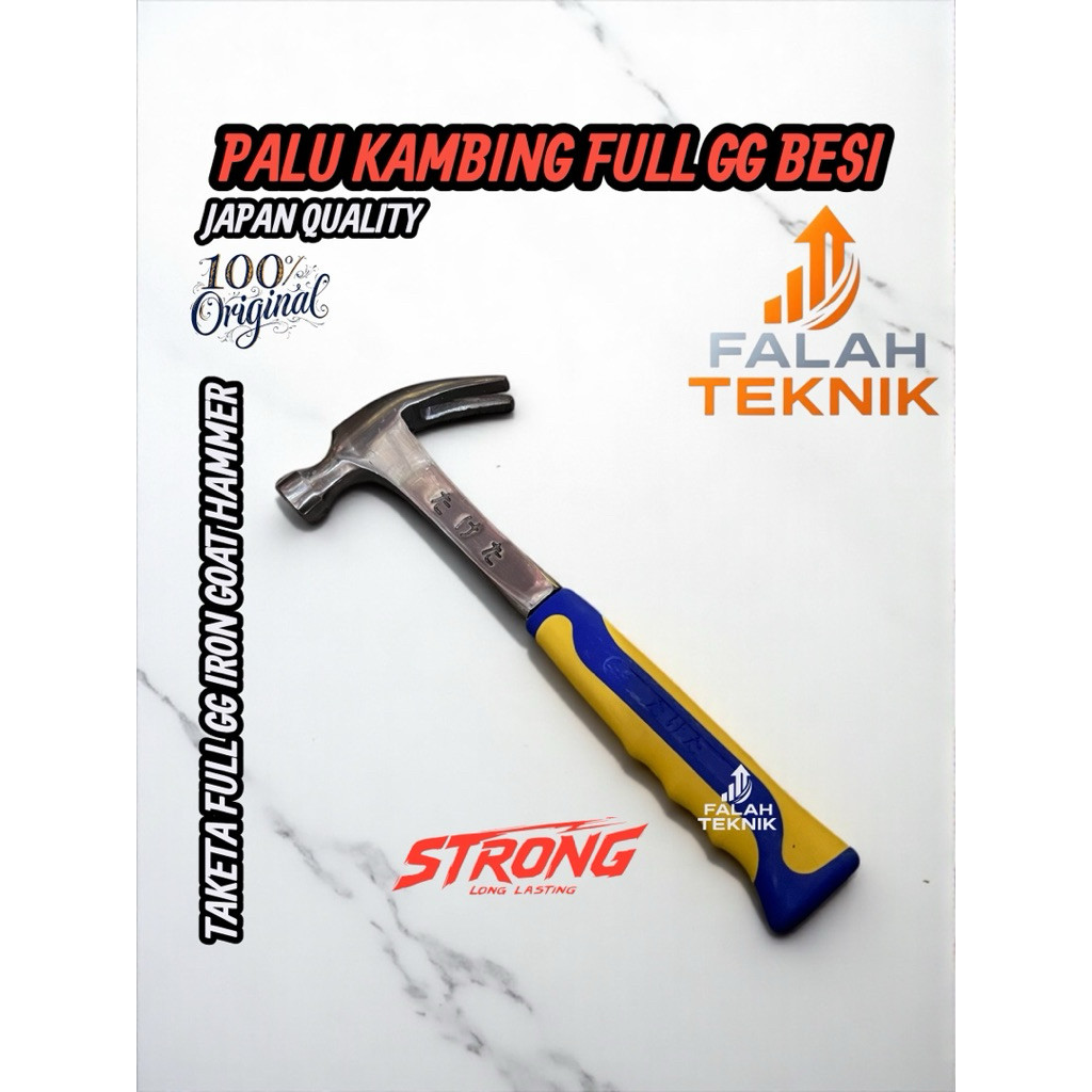 TAKETA JAPAN MARTIL CABUT PAKU Palu Kambing Gagang Besi STEANLESS STEEL