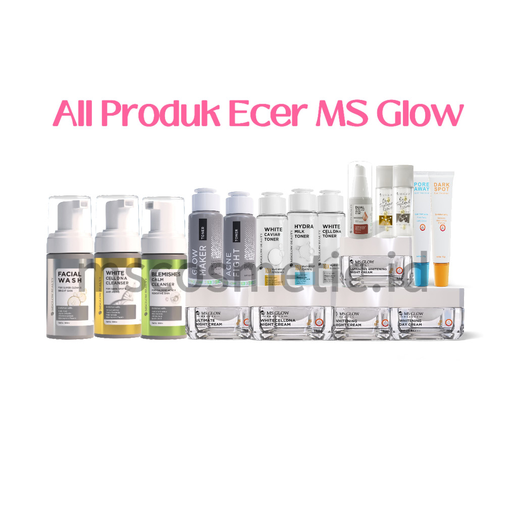 MS Glow All Produk | Sabun | Toner | Cream Siang Dan Malam