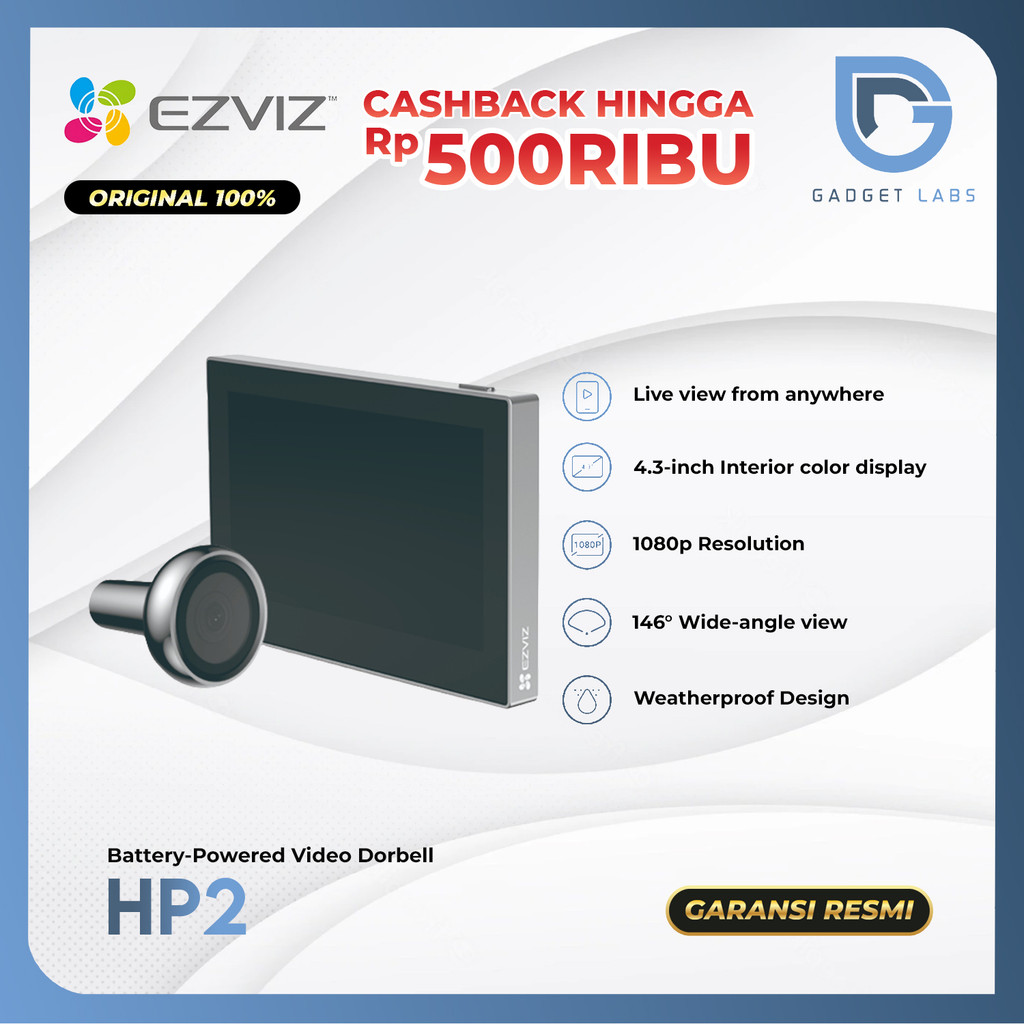 EZVIZ HP2 Smart Video Doorphone – Video Intercom Keamanan Rumah