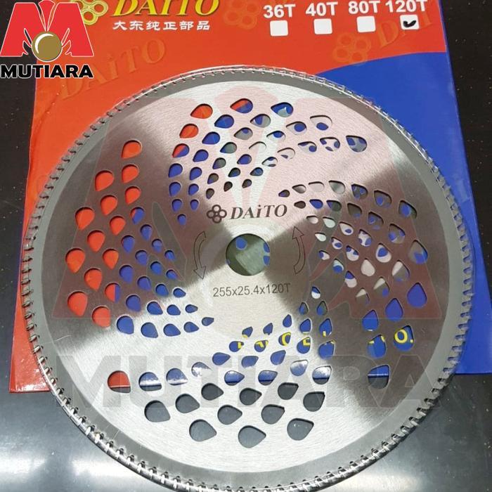 Mata Pisau Babat Potong Rumput Bulat 120 Mata 120T Daito mata intan