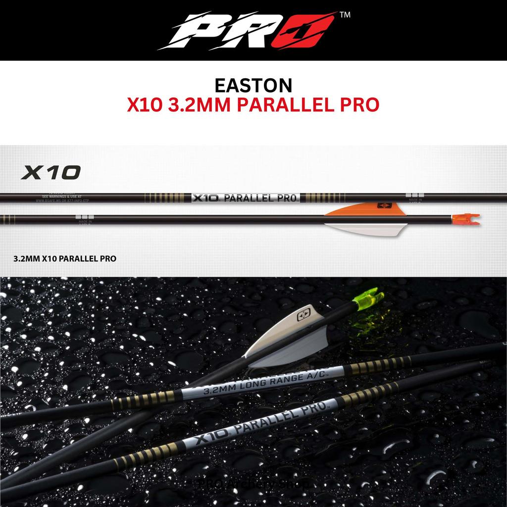 EASTON ARROW X10 3.2MM PARALLEL PRO | PANAH X10 3,2MM PARALEL PRO | BUSUR RECURVE / COMPOUND | ALAT 