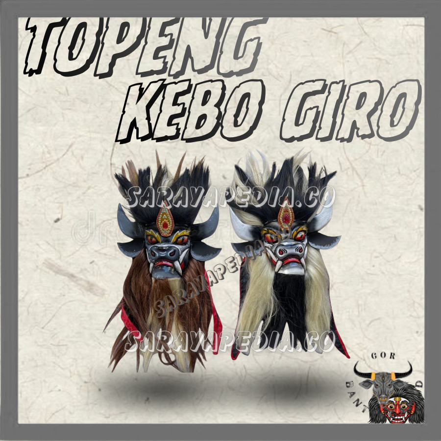 Topeng Kebo Giro Premium Topeng Pentas GBT GBT