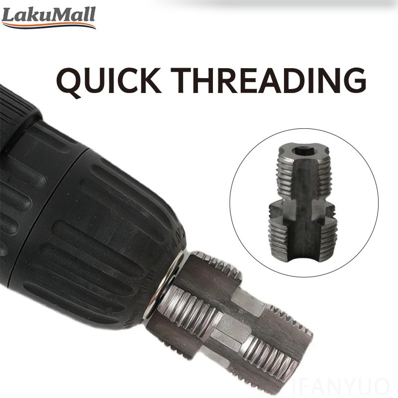Alat Senai Drat Pipa 3/4 dan 1/2 Inch Pembuat Ulir Untuk Pipa Air Listrik PVC Alat Plumbing