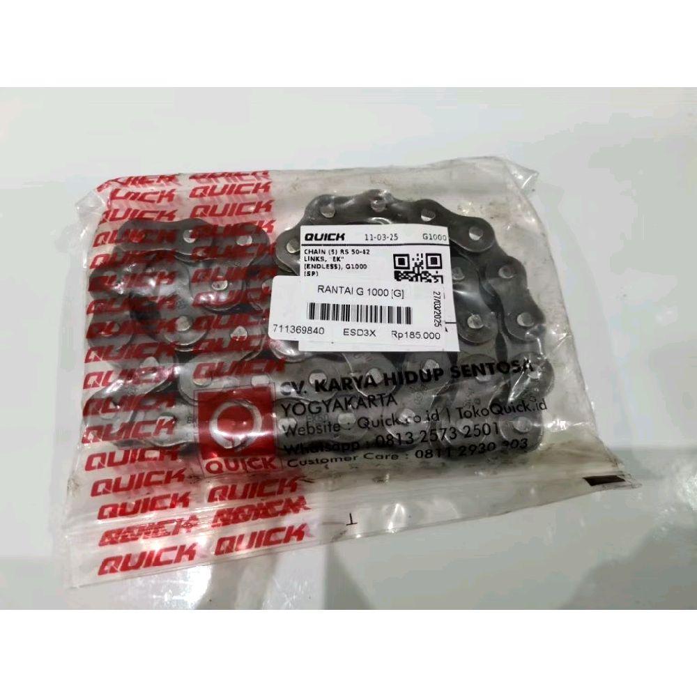 Chain Traktor G1000 Quick / Rantai Traktor G1000 Quick RS 50-42 Links Mata Asli