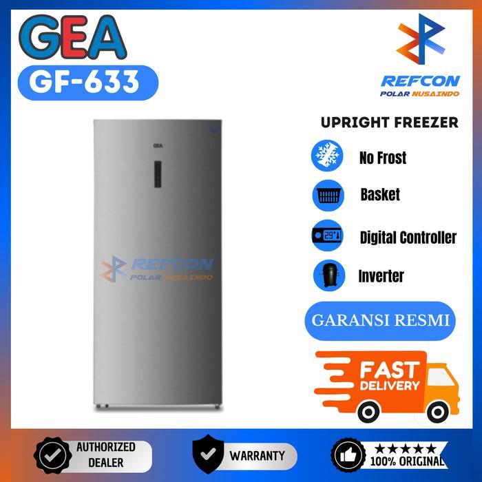 GEA Freezer GF633 / GF-633 - Freezer Box Batu Es & Makanan, Kapasitas Besar, hemat Listrik - Dus Baw