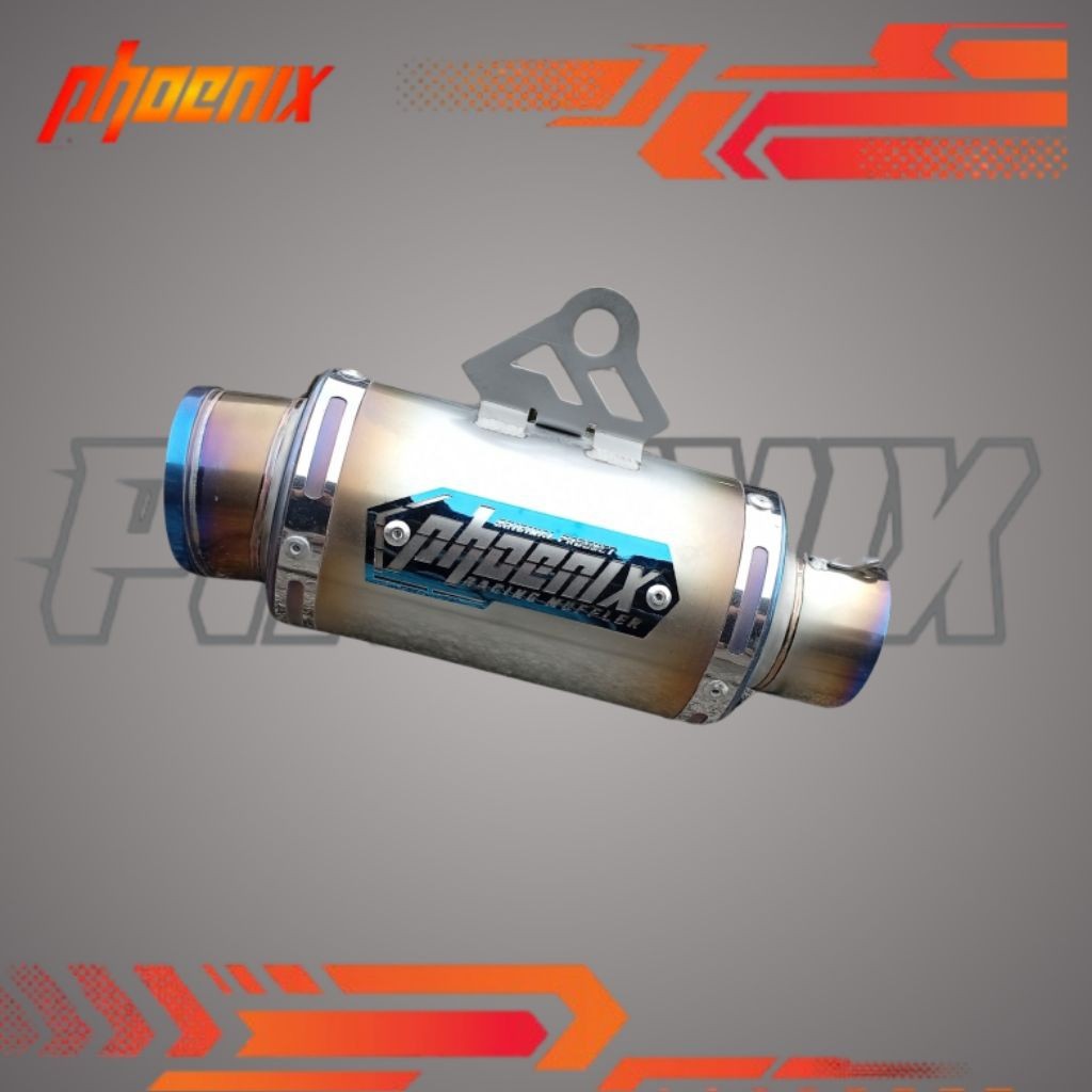 Silincer Knalpot Titanium Kompetisi Bore Up Dan Harian Model R9 15cm Bass Padat - ORIGINAL PHOENIX