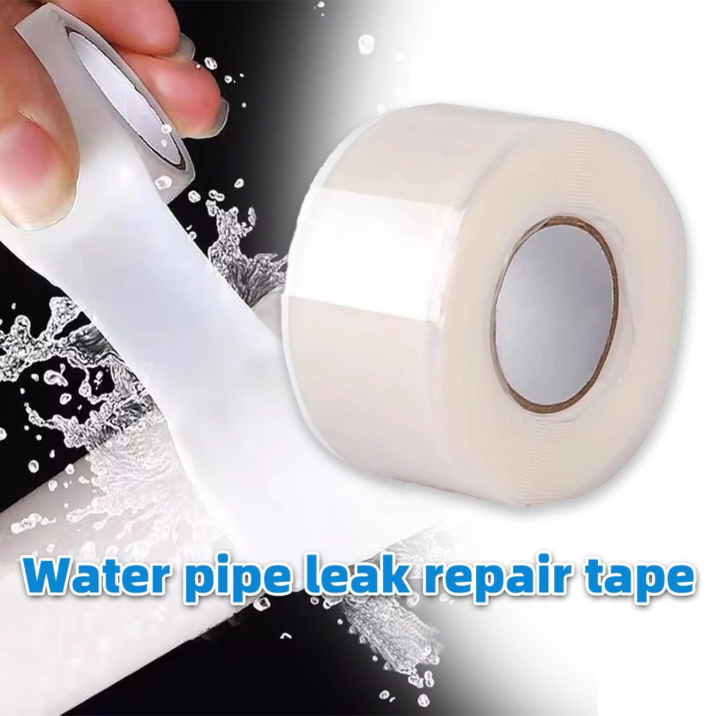 Lakban Pipa Penambal Pipa Pipa Solasi Pipa Bocor lakban anti bocor waterproof 3 meter - Putih