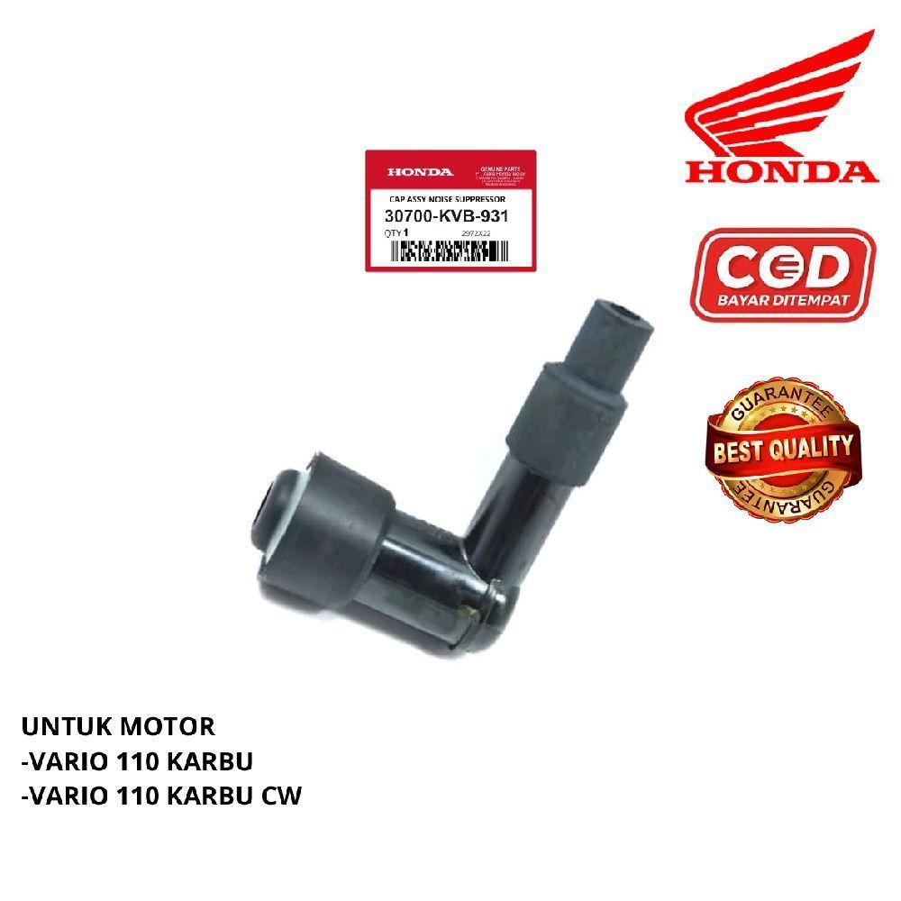 COP TUTUP BUSI HONDA VARIO 110 KARBU VARIO 110 KARBU CW ASLI MOTOR HONDA