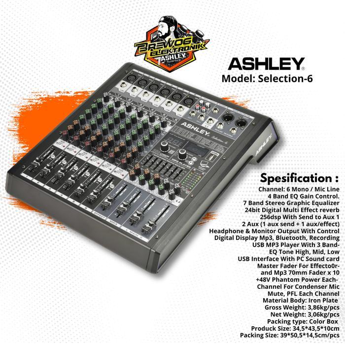 AUDIO MIXER SELECTION6 ASHLEY