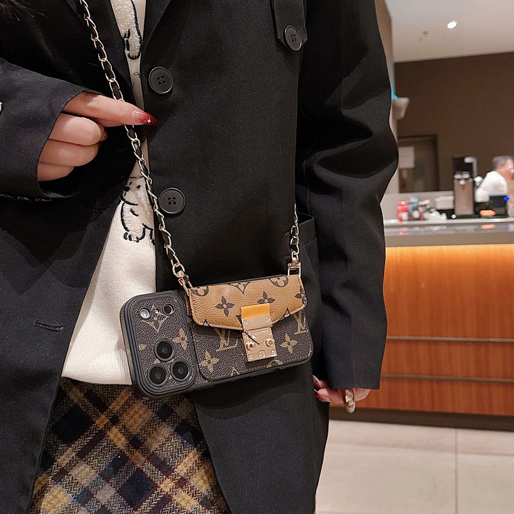 Case hp iPhone 17 Pro Max iPhone 16 15 14 13 12 Pro Max iPhone 11 Casing ponsel HP kulit mewah denga