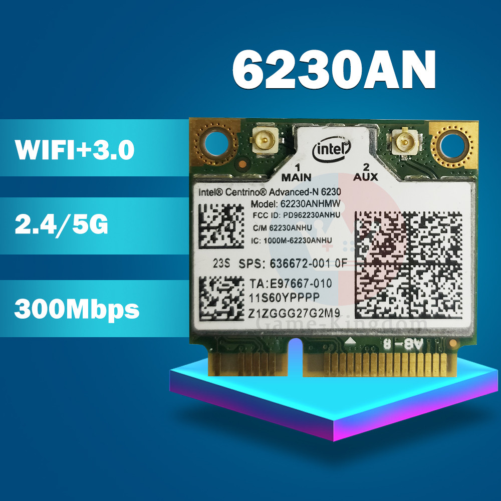 Dual Band 6230AN 62230ANHMW SPS636672001 Half Mini PCIe WLAN Wireless Wifi Card for HP 4230S 4330S 4