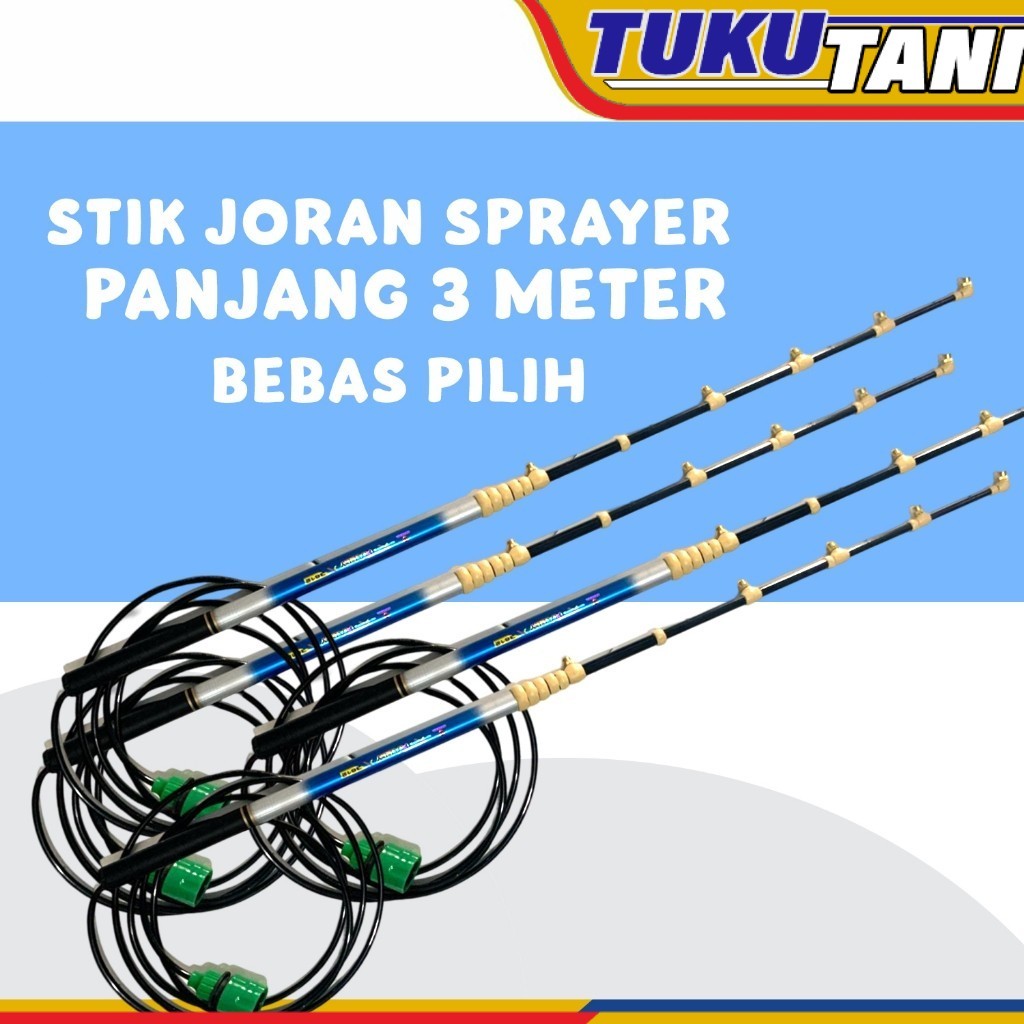 Stik Joran 3 Meter Nozzle Kabut untuk Sprayer Elektrik Semprotan Hama