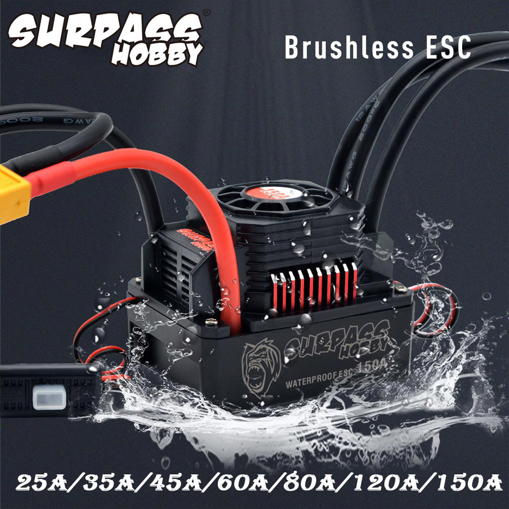 SURPASS HOBBY 150A 120A 60A 80A ESC Electric Speed Controller Programmer Card for 1/8 1/10 1/12 1/16