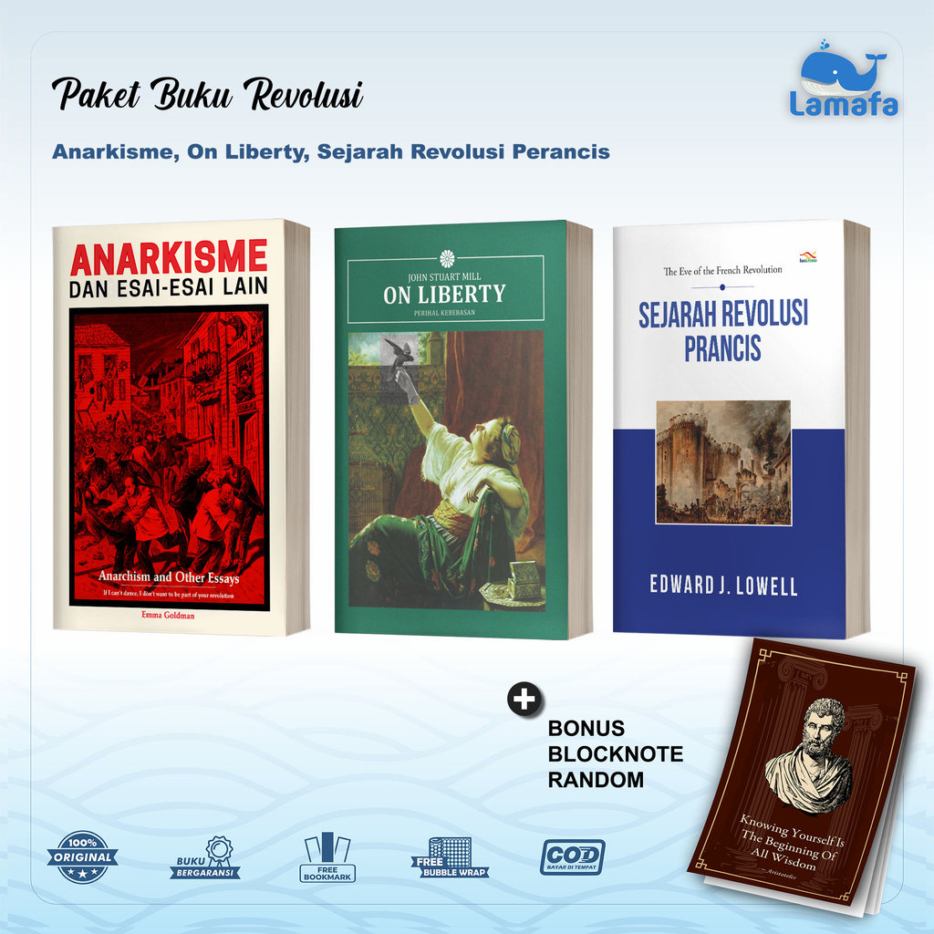 Paket Buku Revolusi (Anarkisme, On Liberty, Sejarah Revolusi Perancis)