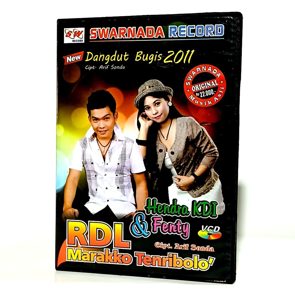 kaset CD VCD New Dangdut Bugis 2011 Hendra KDI Fenty RDL MarokkoTenribola Swarnada Record