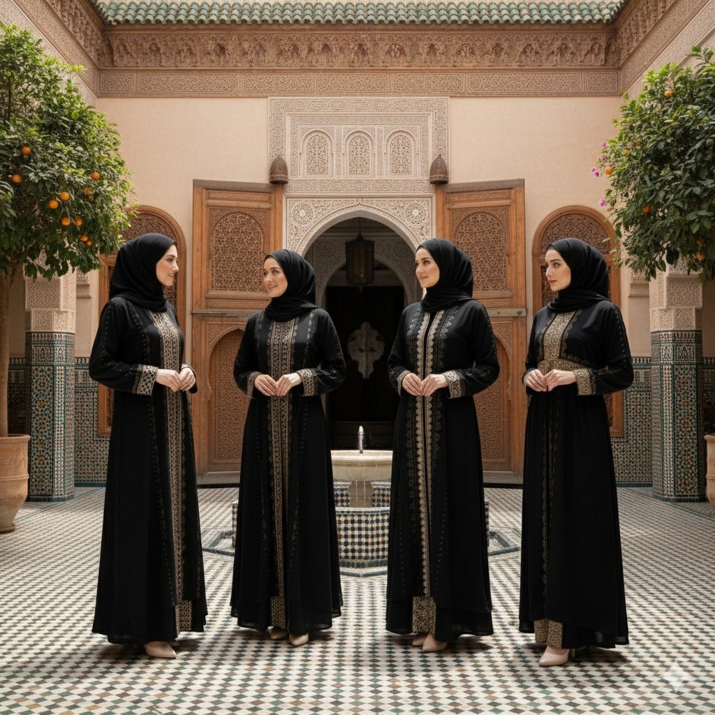 Abaya Gamis Jumbo Hitam Premium Import Turki Elegan Mewah Wanita Muslimah Cocok Umroh Lebaran Syari