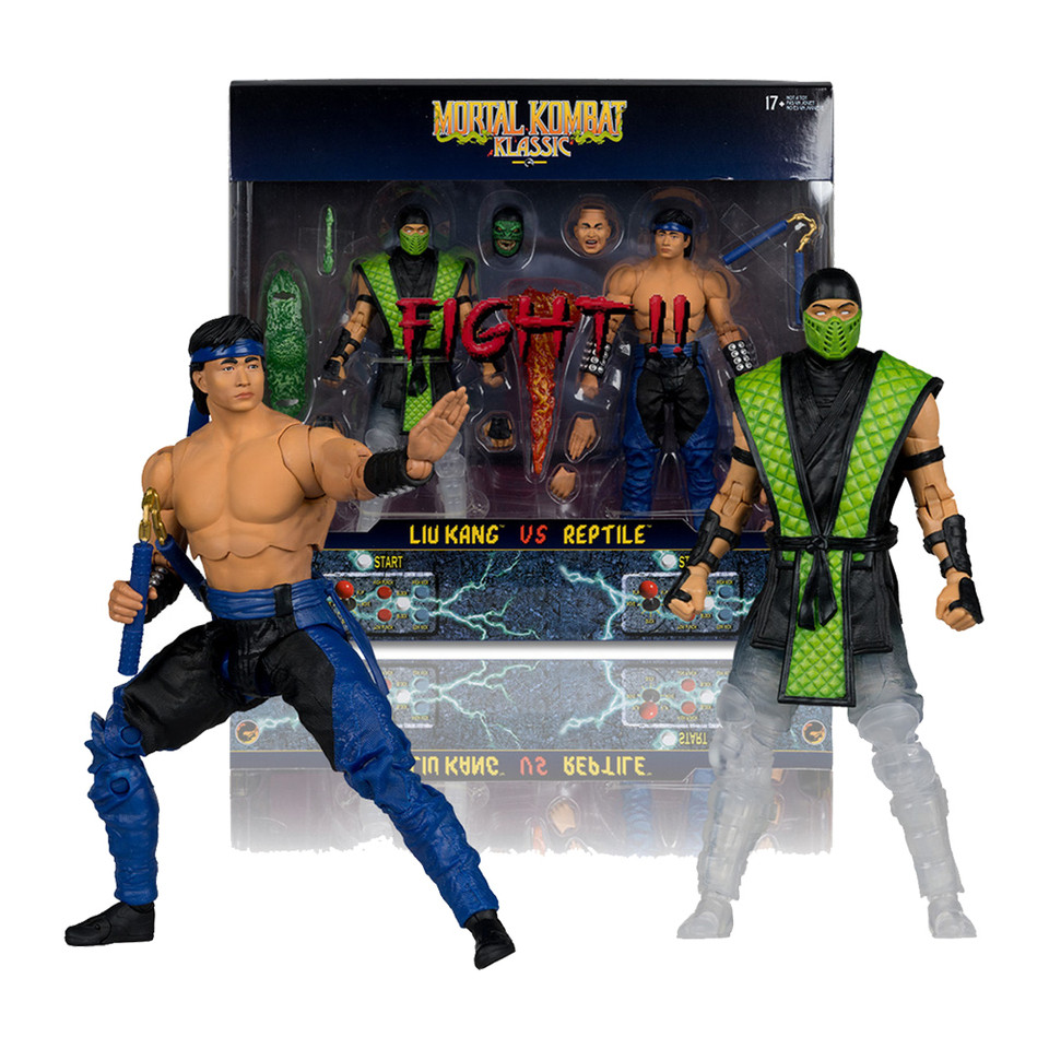 McFarlane Toys Mortal Kombat Liu Kang and Lizard/Scorpion and Thunder/Thunder/Lizard Man 7" Action F