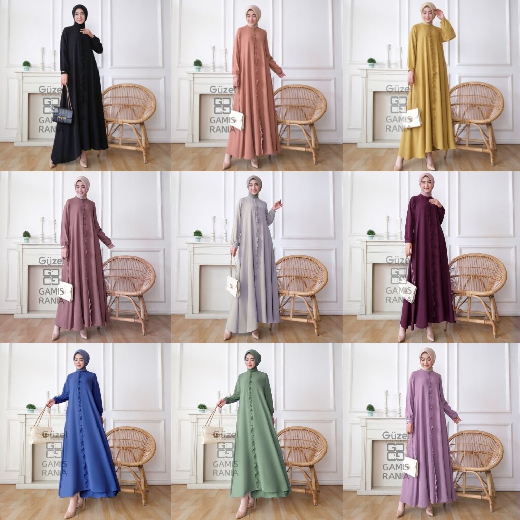 DRESS GAMIS MODE RANIA TERBARU BY GUZEL