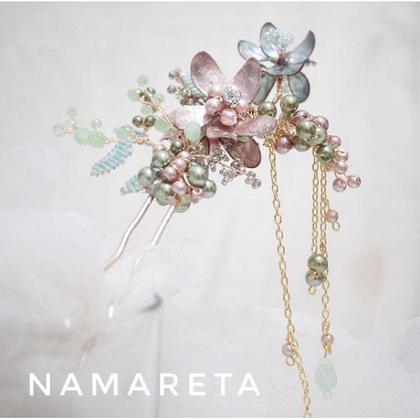 Green Jade NAMARETA TUSUK KONDE SANGJIT HAIRPIECE CHINESE HAIRPIN AKSESORIES RAMBUT  CHEONGSAM