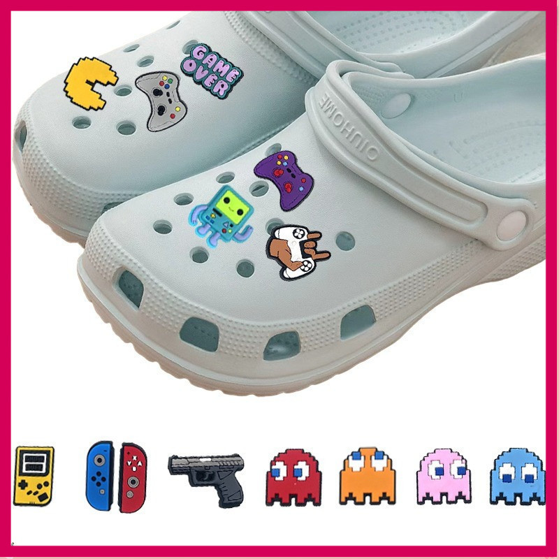 Pin Sandal Sepatu DIY Huruf Lubang Hiasan Kancing Dekorasi Kreatif Trendy Sepatu Tempelan PVC Sandal