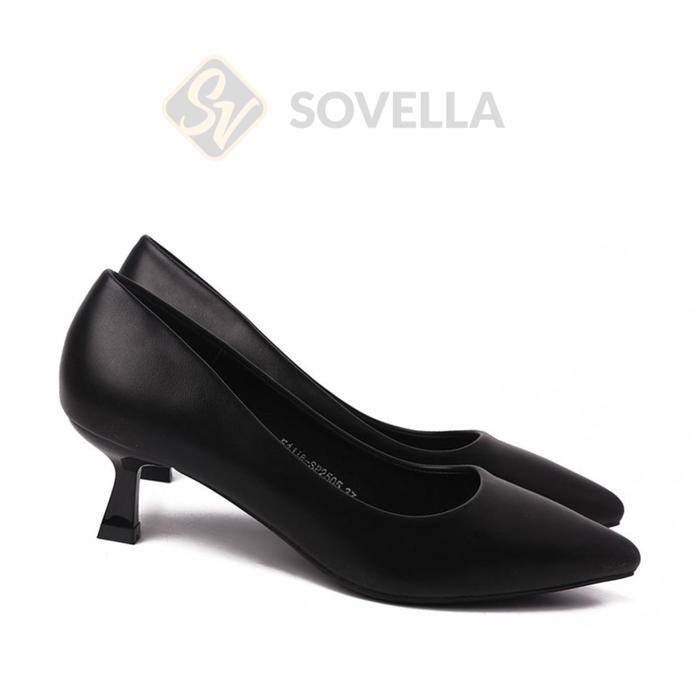 SOVELLA Nicole Heels Wanita Stylish Casual - BLACK, 36