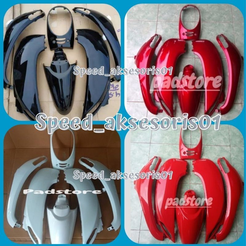 Cover Body Halus Honda Scoopy FI Hitam Merah Putih Cream 2013 2014 2015 2016