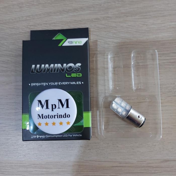 Lampu Rem Led Luminos Bohlam Stop 9nine Warna Warni WAJIB DC