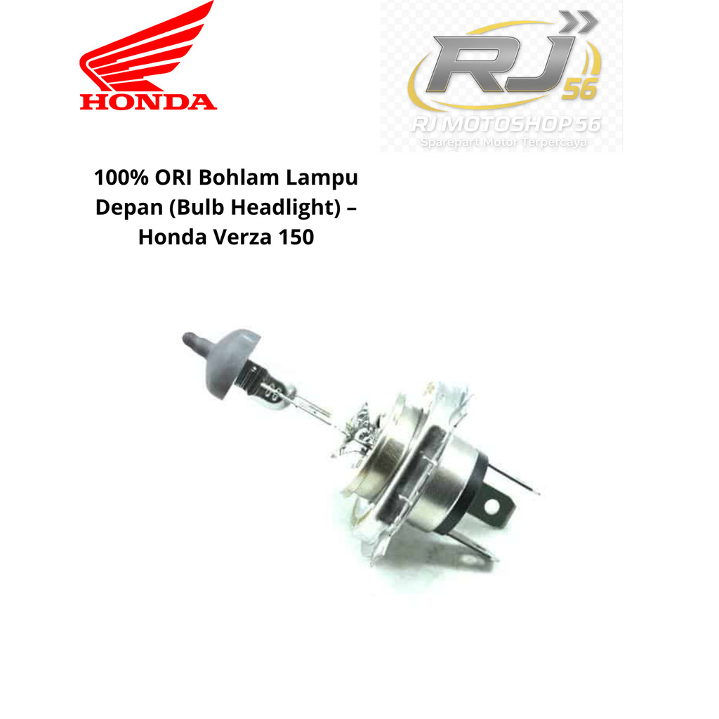 100% ORI Bohlam Lampu Depan (Bulb Headlight) – Honda Verza 150
