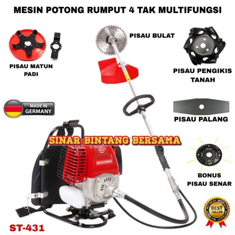Mesin Pemotong Rumput Multifungsi Fullset 4t 4tak 4 Tak 4 stroke MESIN POTONG RUMPUT 4 TAK  MODEL  G