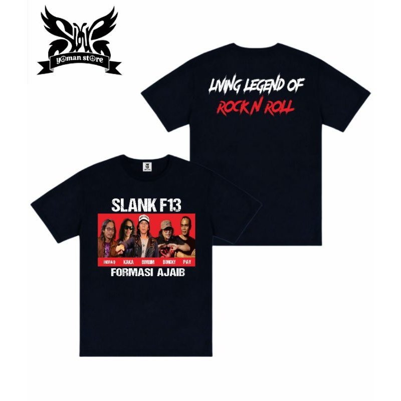 katunKaos Slank Formasi 13 // SLANK F13B// Kaos Slank Jadul // Kaos Band Slank Legendcod