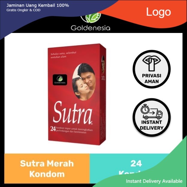 Kondom Sutra Merah isi 24 Pcs - Kondom Tipis Sutra