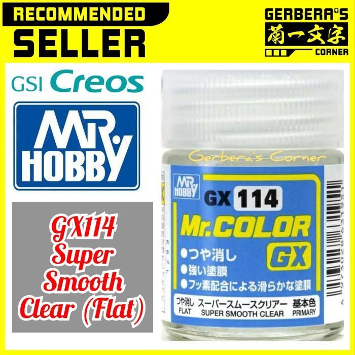 Mr Color GX114 Super Smooth Clear Flat Mr Hobby Lacquer Cat Gundam