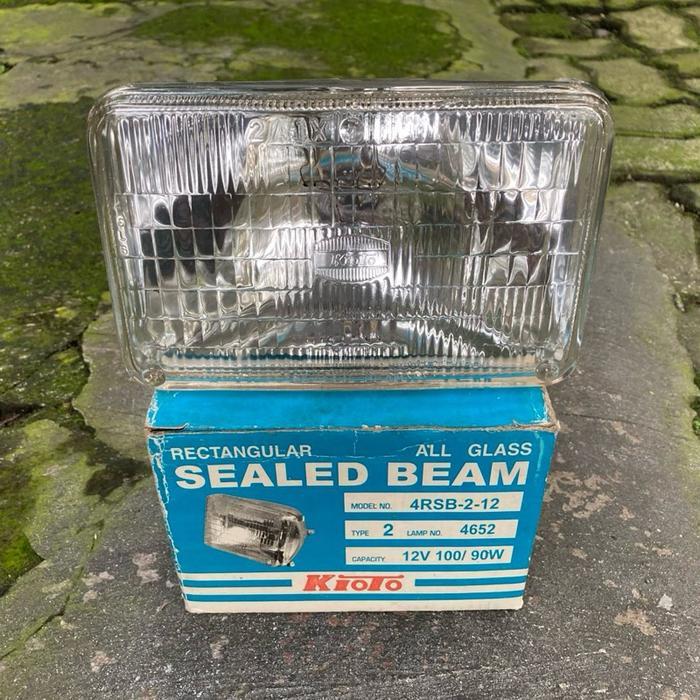 Sealed Beam Rectangular Kotak Persegi Segi Lampu Depan Universal Toyota Daihatsu Mitsubishi Isuzu Su
