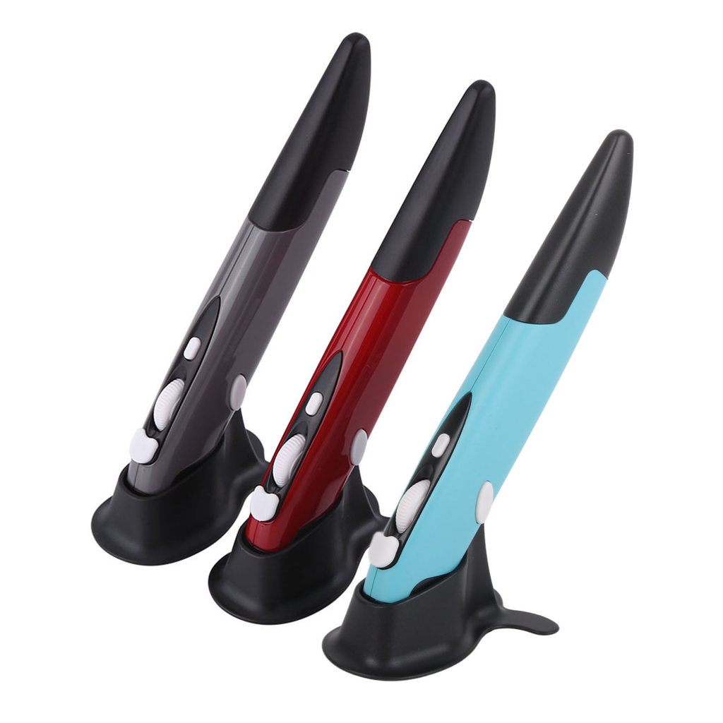 24GHz Wireless Optical Pen Air Mouse Wireless Pen Air Mouse Adjustable 500  1000DPI for Computers La