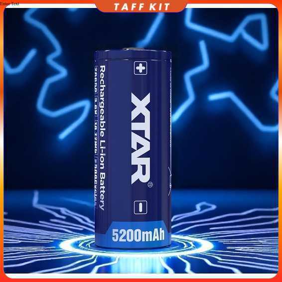 XTAR Baterai Rechargeable 26650 Li-Ion 3.6V 5200mAh 1 PCS