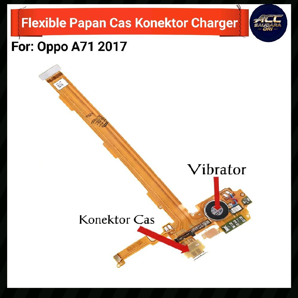 Flexibel Papan Konektor Charger For : Oppo A71 2017 Papan Cas Fullset Original Termurah