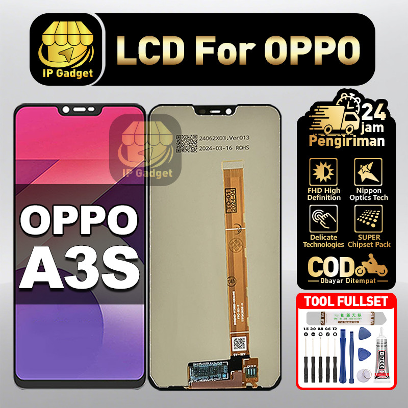 LCD for OPPO A3S Fullset LCD HP Touchscreen Layar Sentuh Touch Screen COD